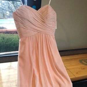 Blush pink bridesmaid dress